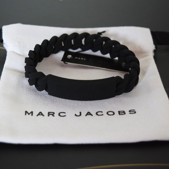 Marc Jacobs Rubber Silicone Bracelet in Black - Picture 1 of 6